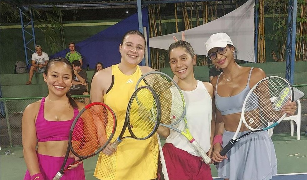 A categoria feminina &eacute; um dos grandes destaques do torneio de t&ecirc;nis de quadra realizado pela ATA &mdash; Foto: Divulga&ccedil;&atilde;o - ATA