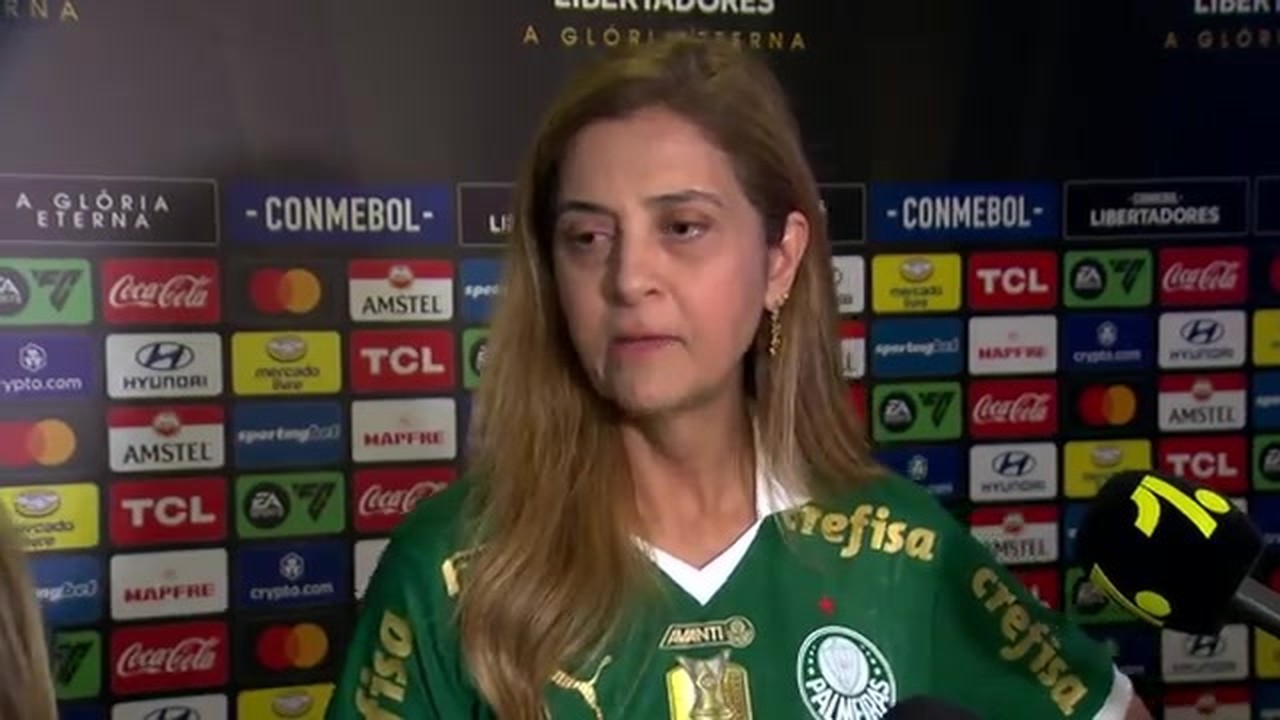 Leila Pereira, presidente do Palmeiras, parabeniza o Botafogo e promete briga pelo tri brasileiro