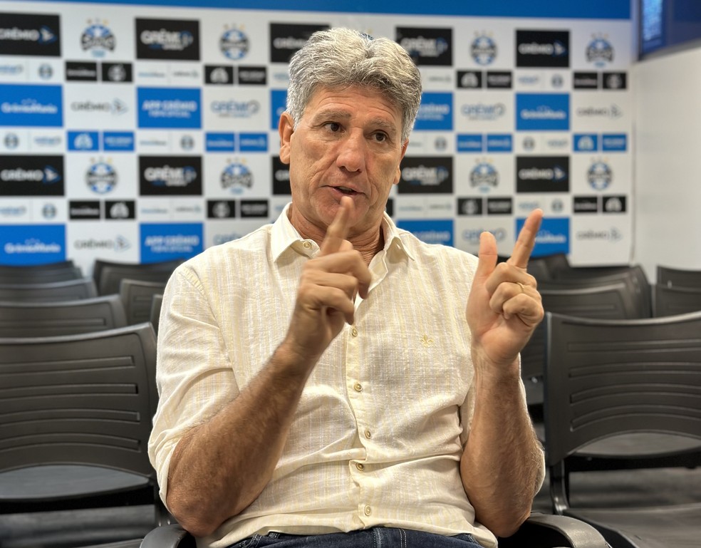 Renato Portaluppi, técnico do Grêmio — Foto: Eduardo Moura