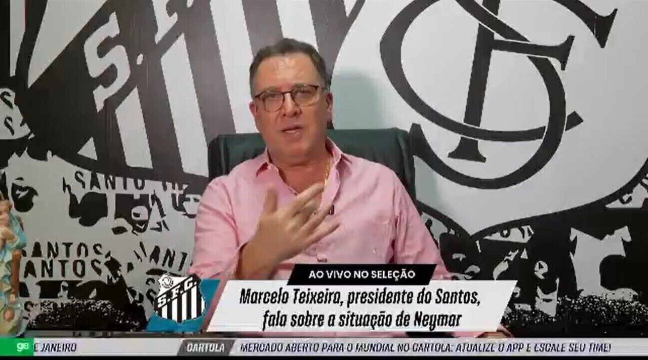Treino do Santos: Neymar não vai a campo, e Cleber Xavier comanda atividade tática