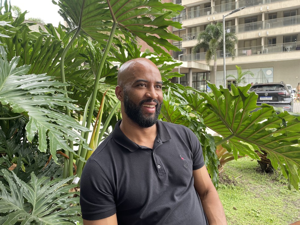 Fabinho Soldado, gerente de futebol do Flamengo, em entrevista ao ge — Foto: Fred Gomes