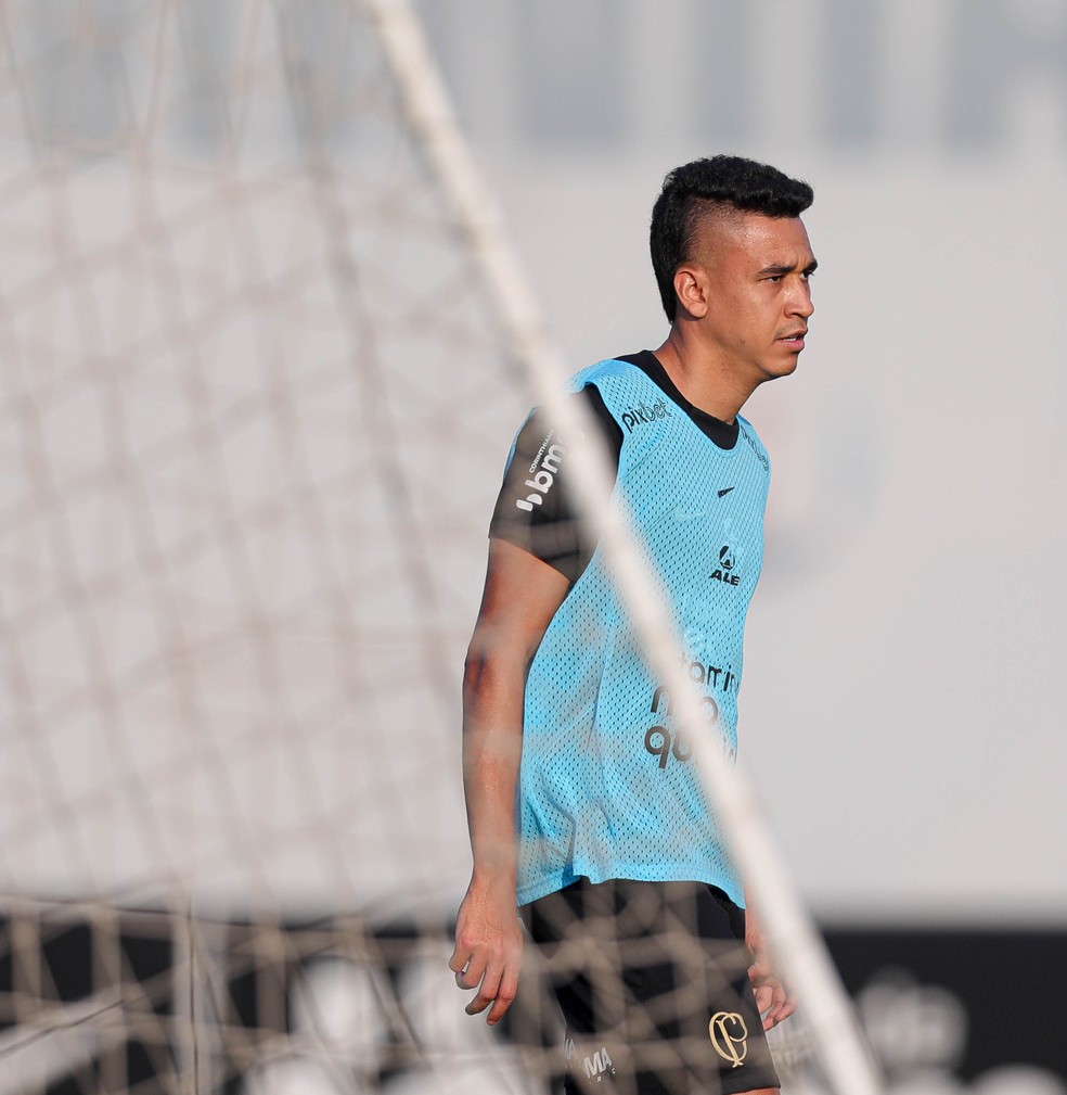 Cantillo em treino do Corinthians — Foto: Rodrigo Coca/Ag. Corinthians