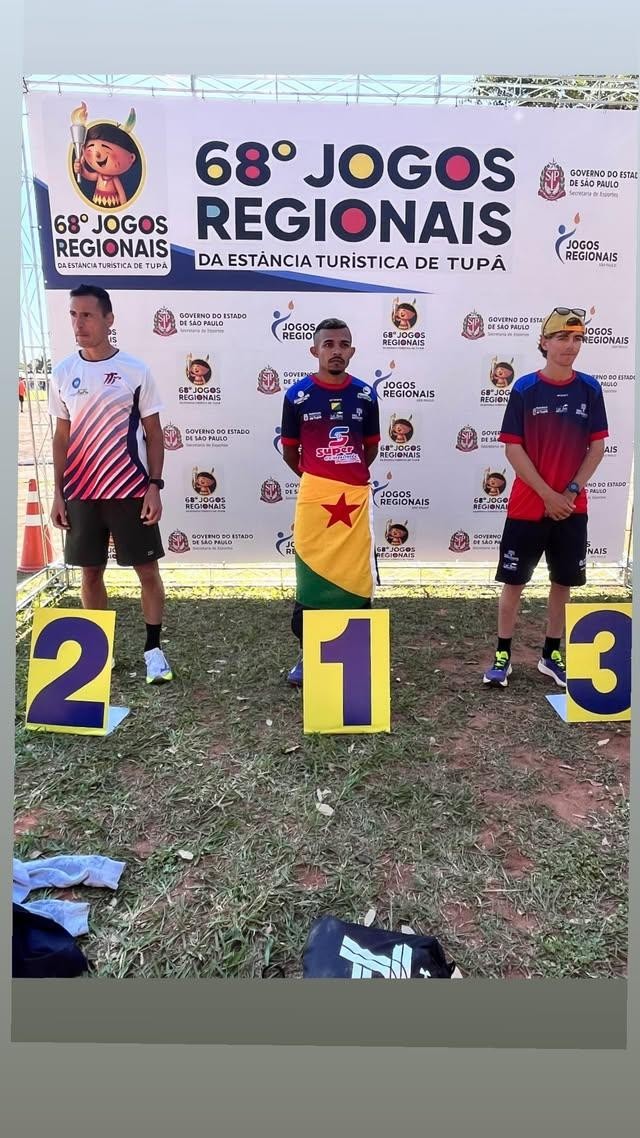 Bicampeão dos 5 mil metros nos Jogos Regionais de Tupã, acreano se classifica para o Troféu Brasil