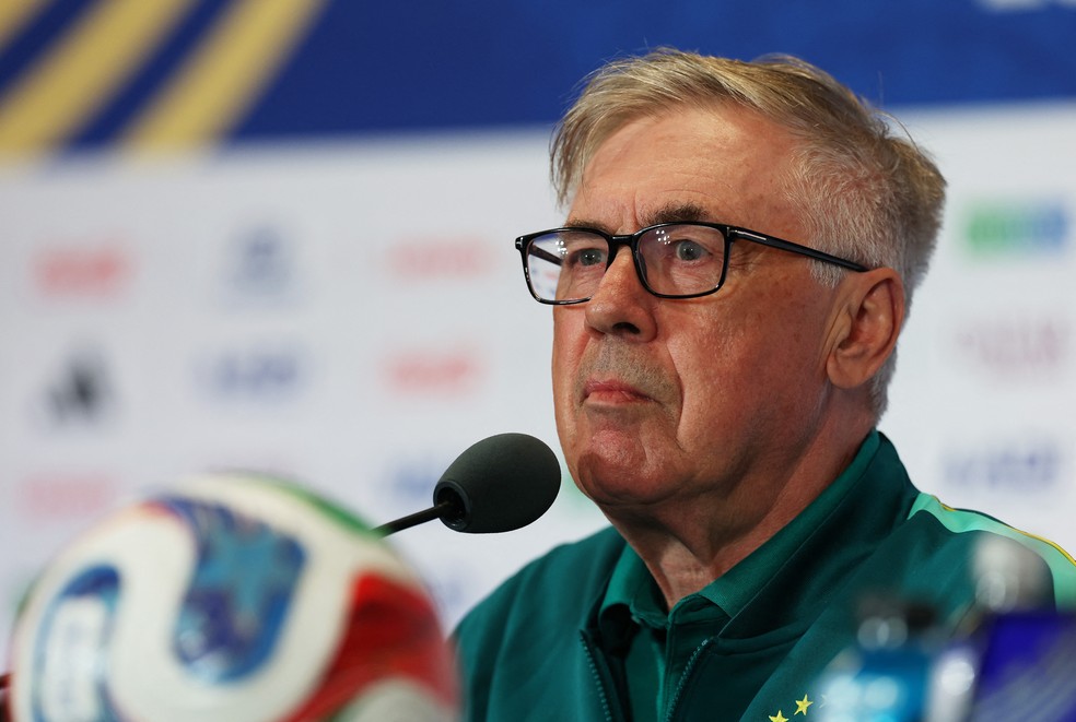 Ancelotti em coletiva antes de Brasil x Escócia