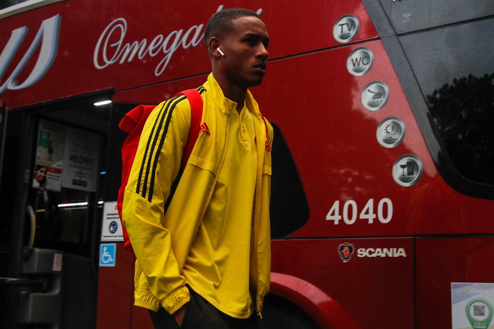 Darlan em jogo do sub-20 do Flamengo — Foto: Divulgação / Flamengo