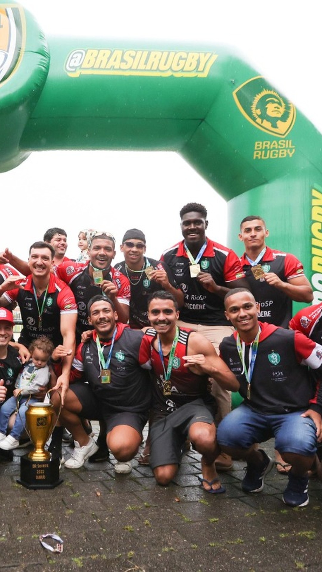 Taça da Copa do Mundo de Rugby é atração na coletiva e no jogo entre Brasil  e Paraguai
