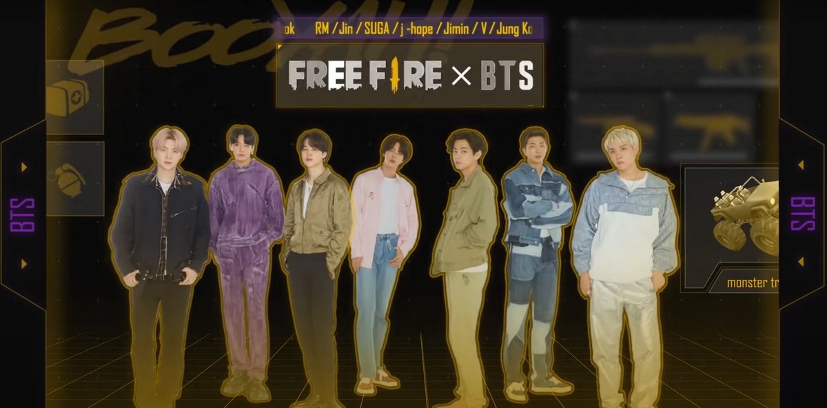 Free Fire: BTS cria skins; confira, free fire