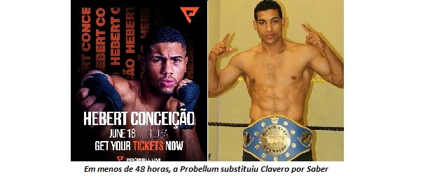 Adversário de Hebert é substituído menos de 48 horas depois | Ge