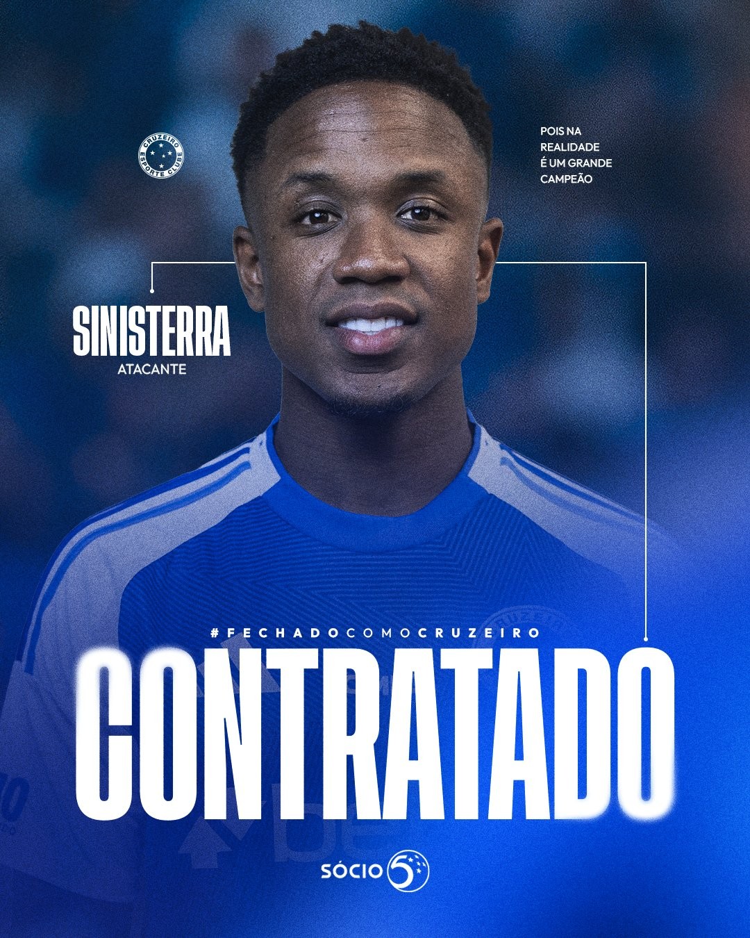 Cruzeiro anuncia contratação de Sinisterra