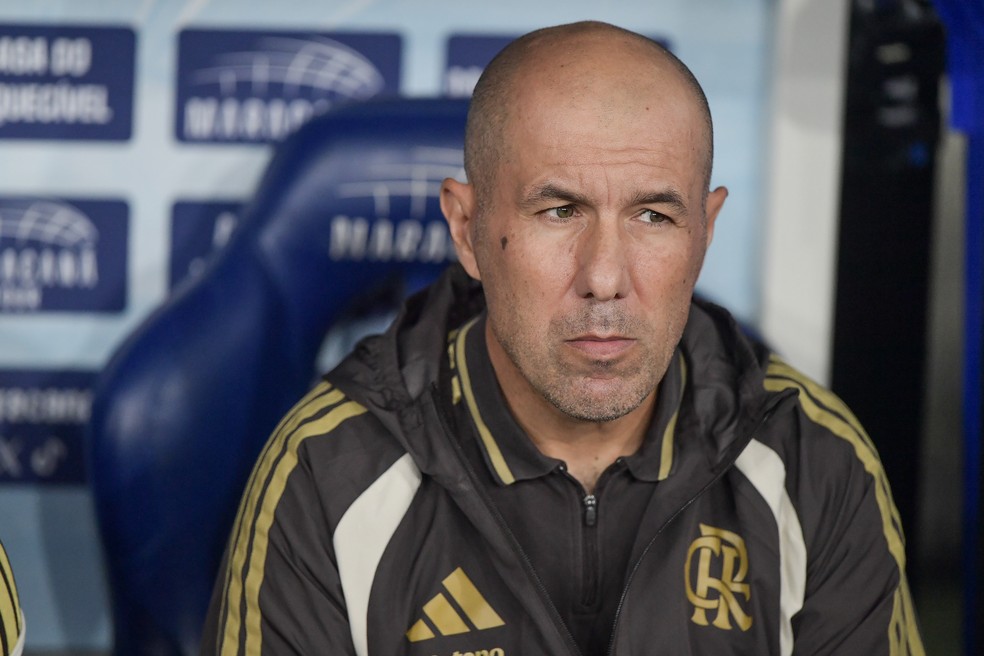 Leonardo Jardim no banco de reservas do Maracanã — Foto: Thiago Ribeiro/AGIF