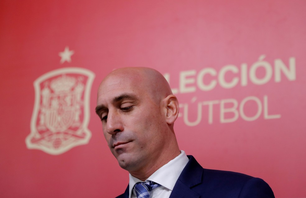 Luis Rubiales, presidente, Federação da Espanha de Futebol — Foto: Susana Vera/Reuters