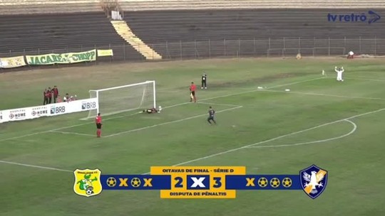 Veja lances de Brasiliense 1 (2) x (3) 0 Retrô - Programa: Globo Esporte Caruaru 