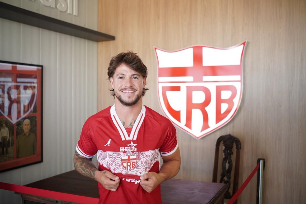 Ex-América-MG, Guilherme Pato chega ao CRB após lesão séria no joelho em 2025 — Foto: Lucca Morais/CRB
