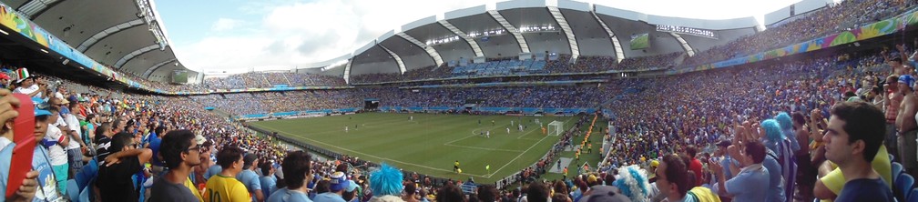 Arena das Dunas recebeu Itália x Uruguai e mais três jogos Copa do Mundo 2014 — Foto: Augusto César Gomes