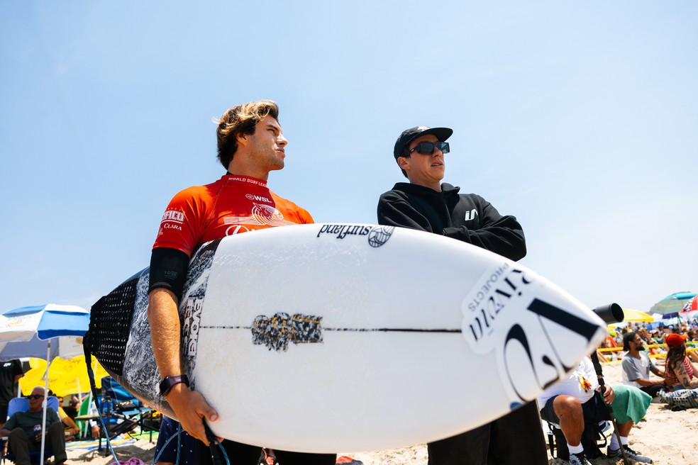 Matheus Herdy fica em segundo lugar em Huntington Beach — Foto: Pat Nolan / WSL