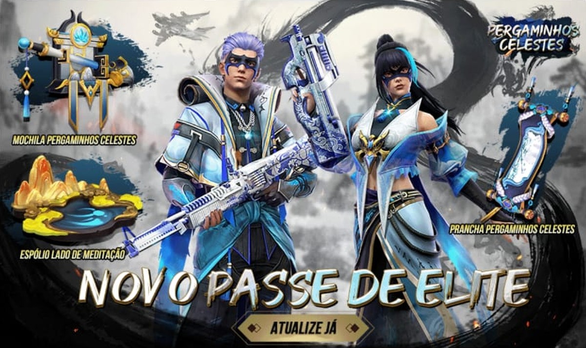 VAZOU!! NOVO PASSE DE ELITE 2023, PERSONALIZE SUA SKIN, GELO NO PASSE -  ATUALIZAÇÃO FREE FIRE 