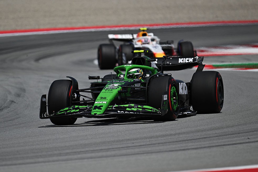 Gabriel Bortoleto durante o GP da Espanha de F1 2025 &mdash; Foto: Sam Bagnall/Sutton Images