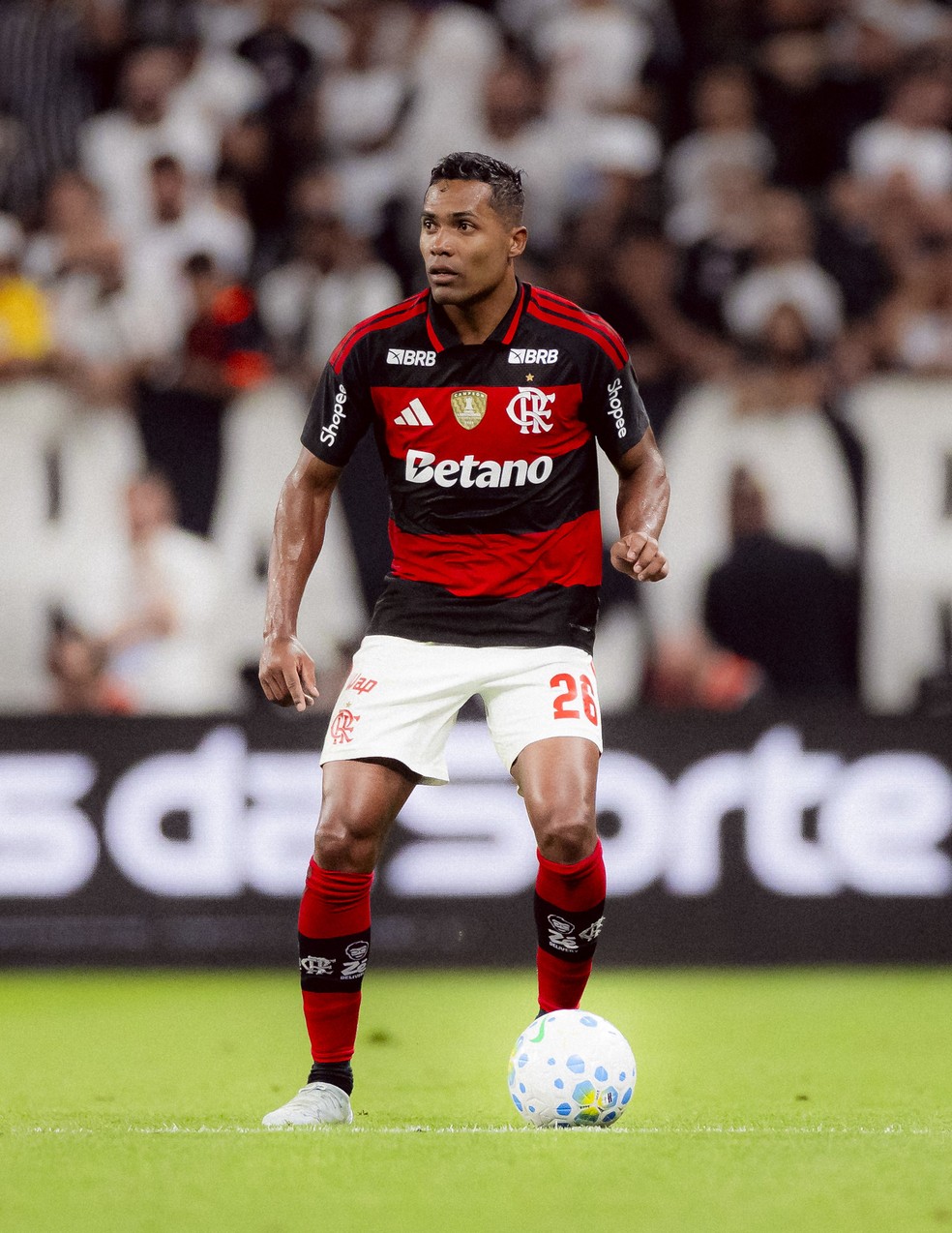 Alex Sandro em Corinthians x Flamengo — Foto: Adriano Fontes/Flamengo