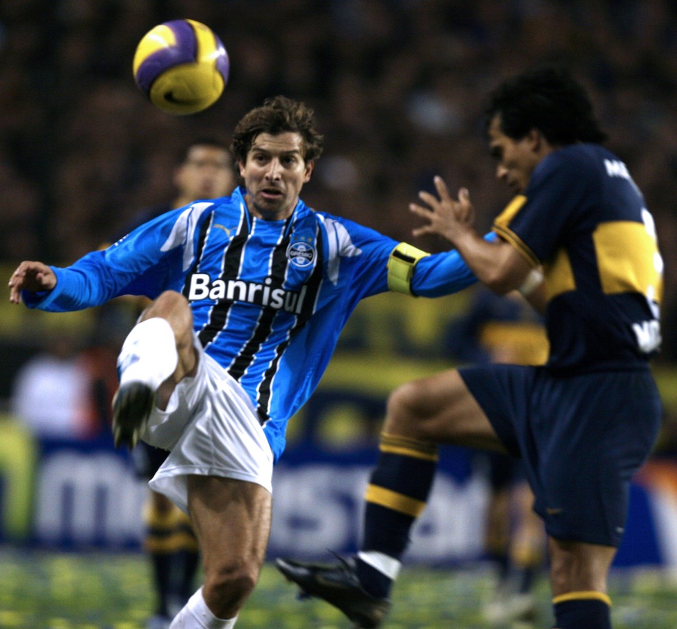 Grêmio perdeu para o Boca na final da Libertadores de 2007 — Foto: AFP