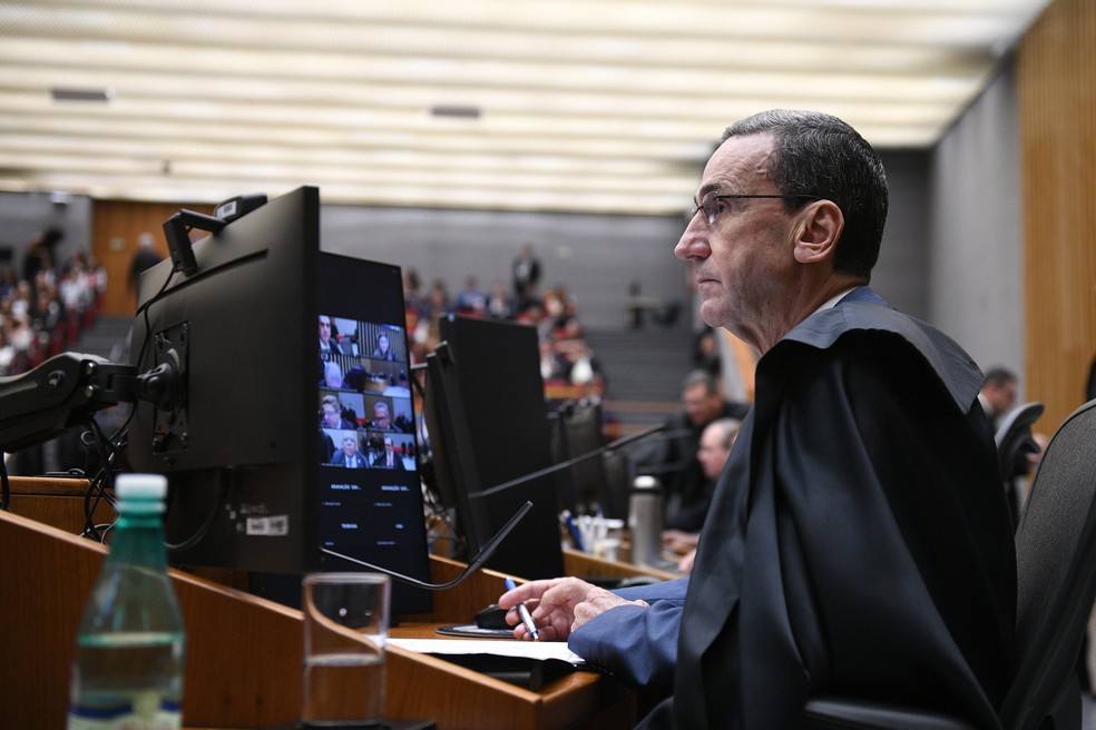 Francisco Falcão, relator do pedido de homologação da sentença de Robinho no Brasil — Foto: Rafael Luz/STJ