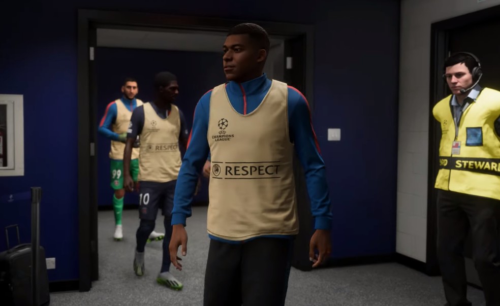 Mbappé em imagem pré-jogo do EA FC 24 — Foto: Reprodução/Noori FIFA