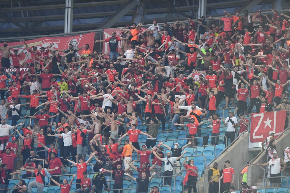 Torcida do Inter em Gre-Nal na Arena — Foto: Ricardo Duarte / Internacional
