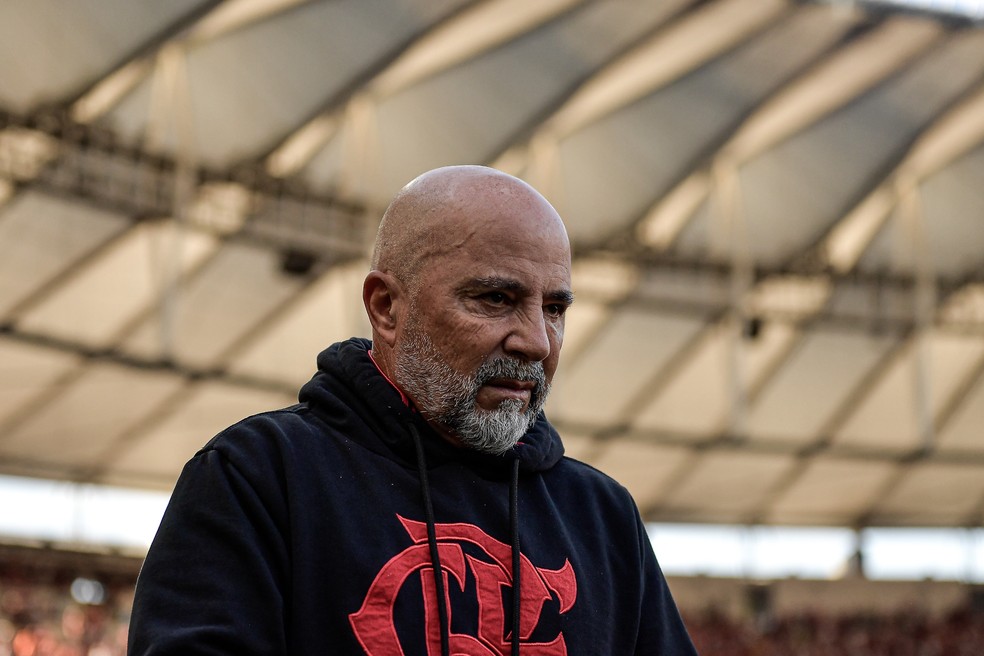 Sampaoli, do Flamengo — Foto: Thiago Ribeiro/AGIF