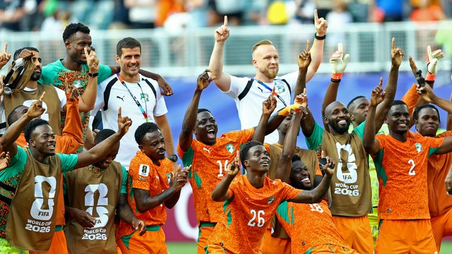 Costa do Marfim festeja vitória na Copa do Mundo 2026