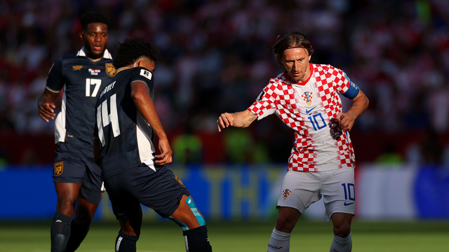 Modric em ação em Panamá x Croácia