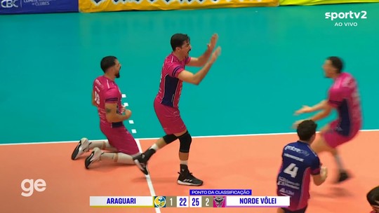 Norde Vôlei 3 x 1 Araguari | Melhores momentos | Semifinal | Superliga B Masculina - Programa: Vôlei SporTV 