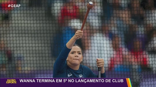 Paralimpíadas: Wanna Brito fica com o 5º lugar após desclassificação de competidora polonesa - Programa: Globo Esporte AP 