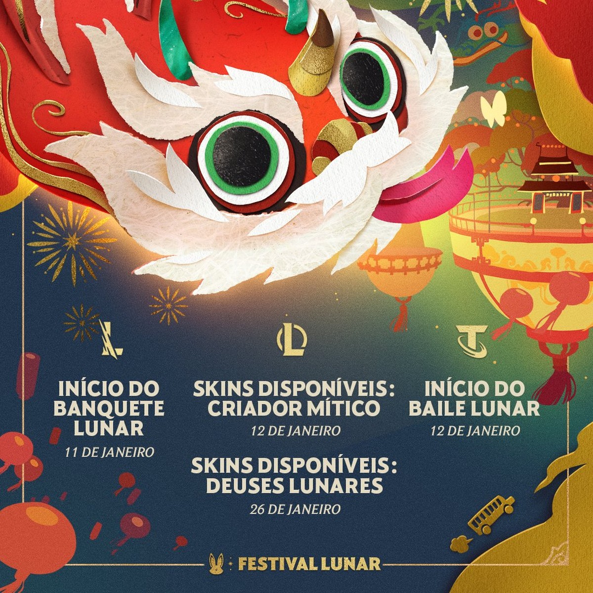 LoL Festival Lunar chega dia 11 lol ge