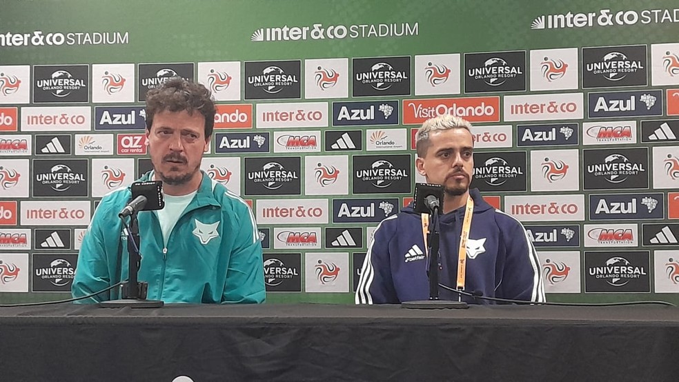 Fernando Diniz e Fagner Cruzeiro — Foto: Gabriel Duarte