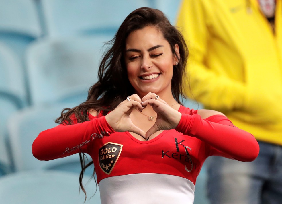 Larissa Riquelme Paraguai Copa América Brasil Arena do Grêmio — Foto: Henry Romero/Reuters