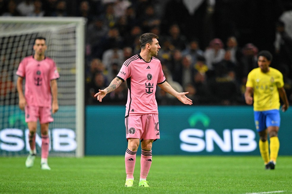 Messi, em Al-Nassr 6 x 0 Inter Miami — Foto: Victor Fraile-USA TODAY Sports
