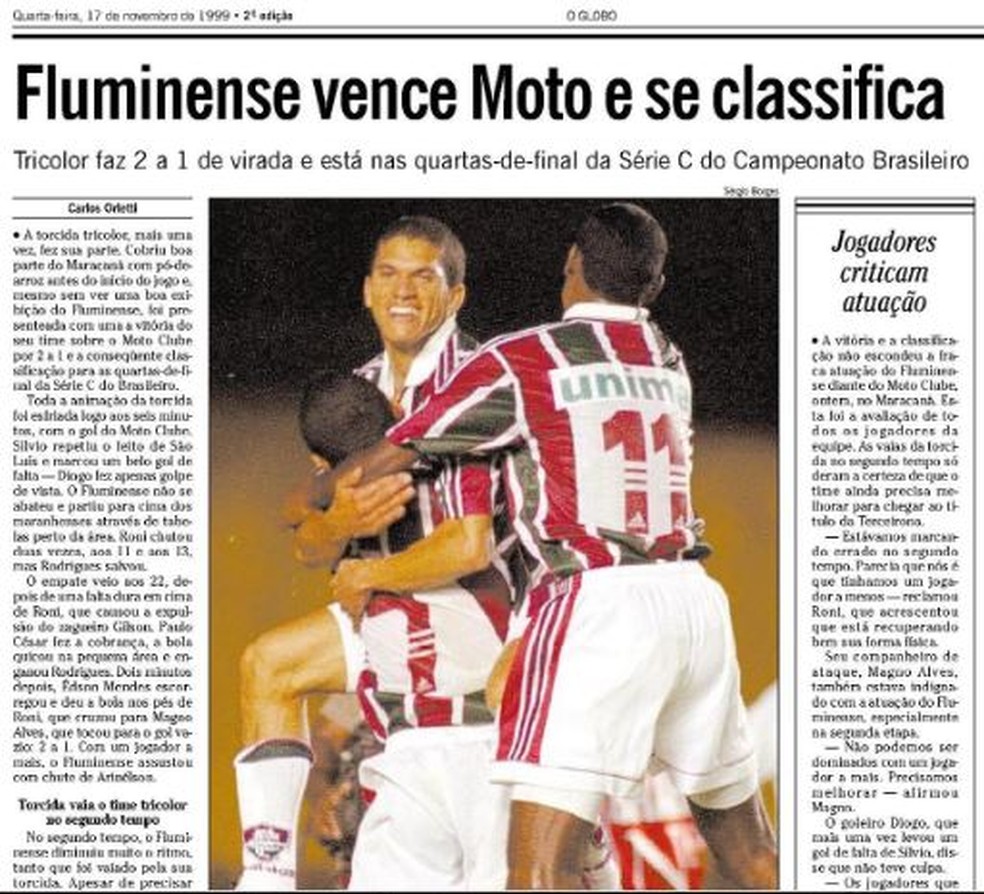 Edição dos Campeões: Fluminense Campeão Brasileiro Série C 1999