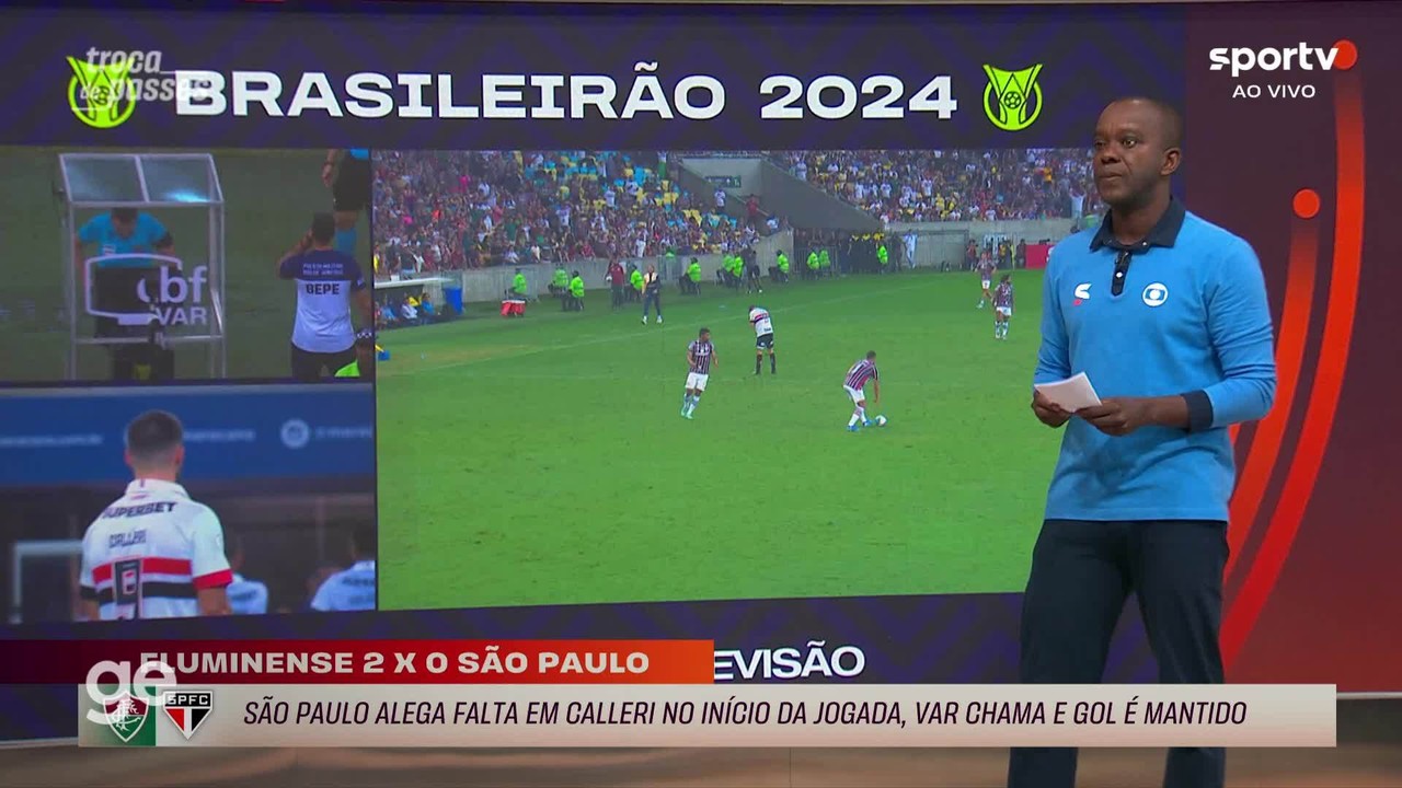 PC de Oliveira analisa os lances polêmicos de Fluminense x São Paulo no Troca de Passes