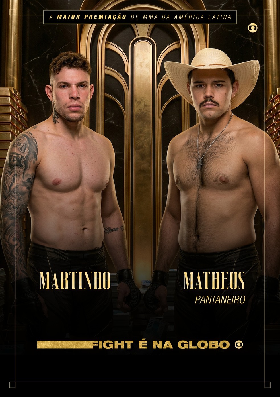 Martinho Farley x Matheus Pantaneiro Fight do Milhão 2026 — Foto: TV Globo