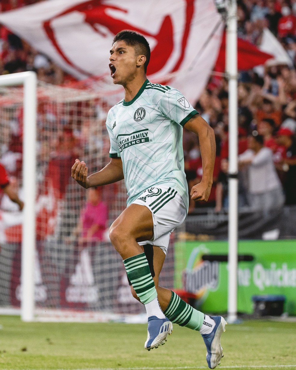 Luiz Araújo comemora gol pelo Atlanta United — Foto: Divulgação/Atlanta United
