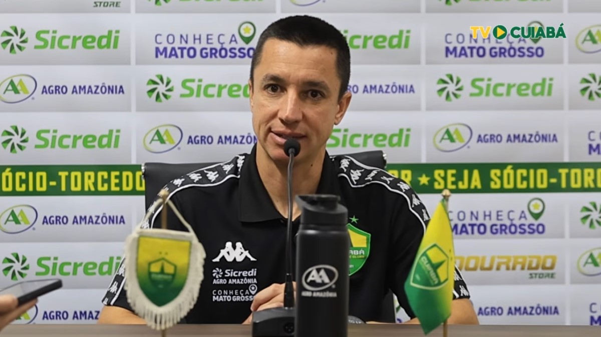Eduardo Barros cita Cuiabá abaixo nos duelos em derrota para o Criciúma: "Faltou ser mais firme"