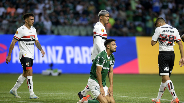Flaco López em Palmeiras x São Paulo
