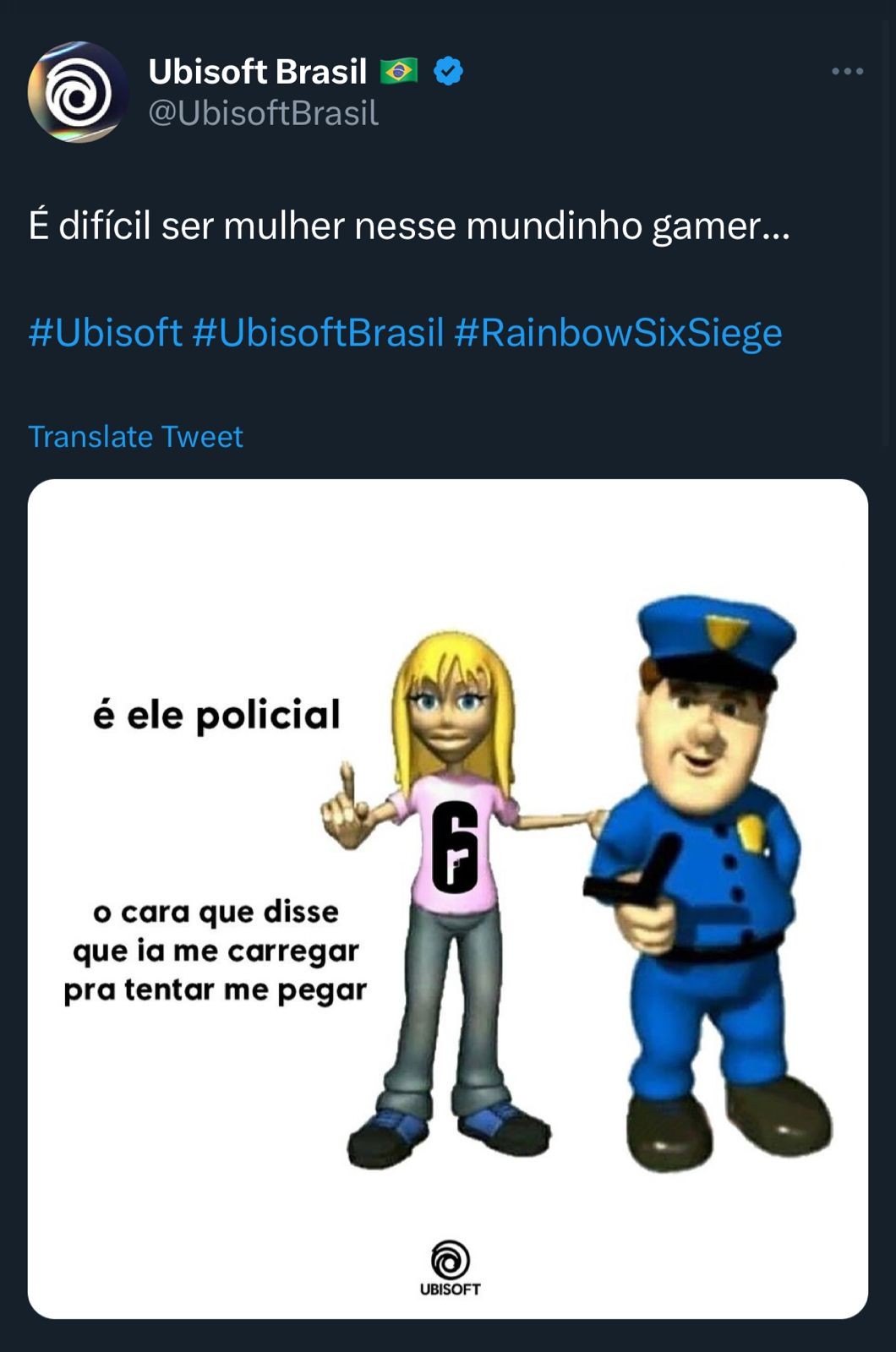 Ubisoft se retrata após post machista: 