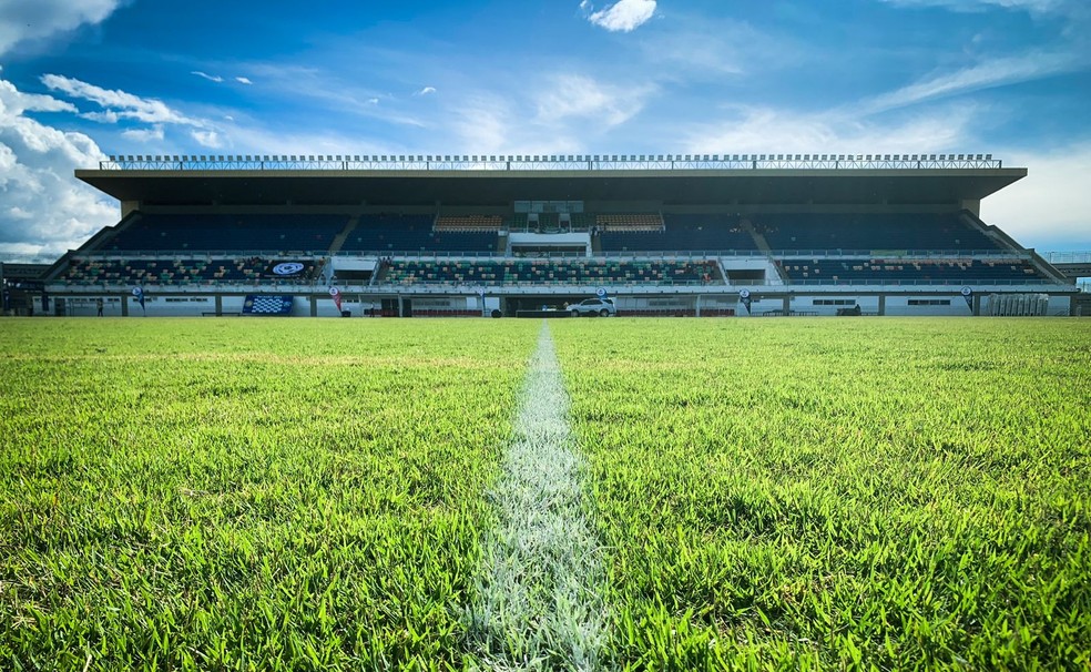 Estádio Flamarion Vasconcelos, o Canarinho — Foto: Arquivo Pessoal/Luan Kallenn