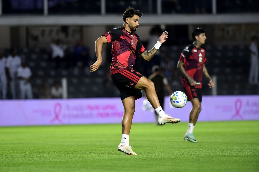 Paquet� em Santos x Flamengo � Foto: Marcos Ribolli