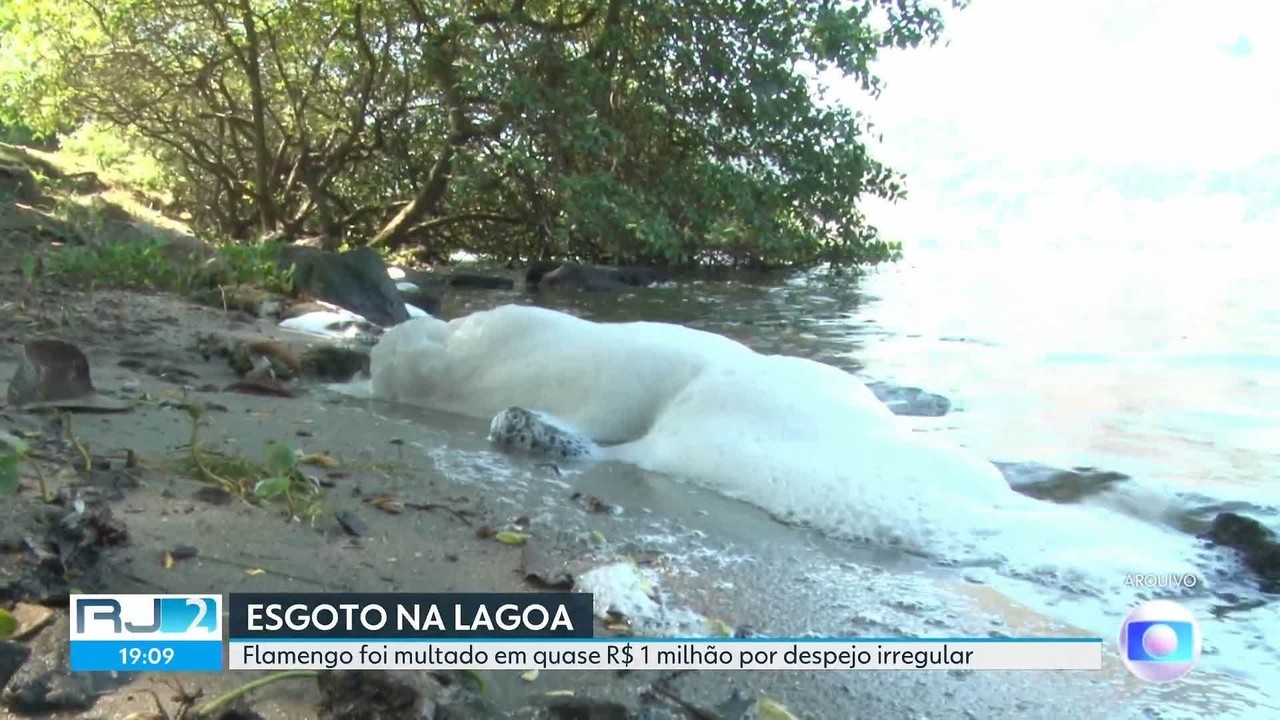 Flamengo é multado em R$ 1 milhão por despejo irregular de esgoto