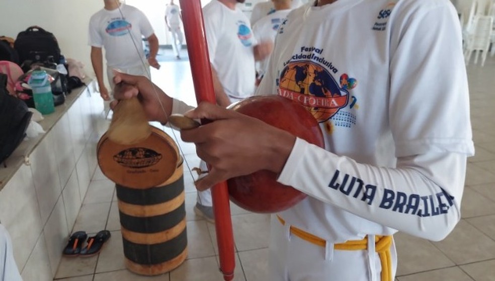 Festival Jiparanaense (RO) da Arte Capoeira 2025, organizado pela Abadá Capoeira. — Foto: Reprodução Rede Amazônica