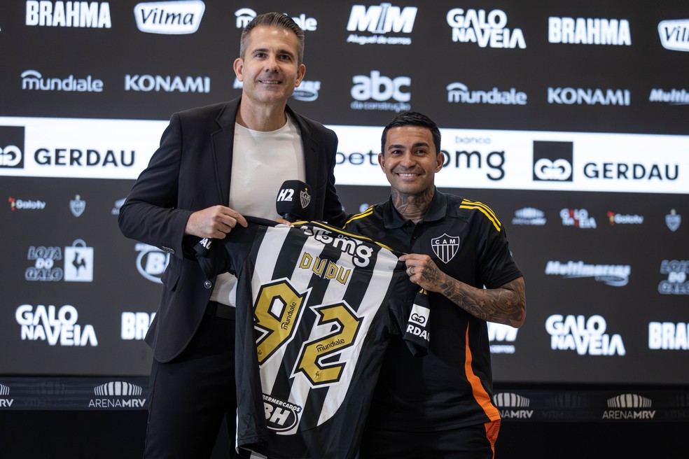 Dudu; Atlético-MG — Foto: Pedro Souza / Atlético