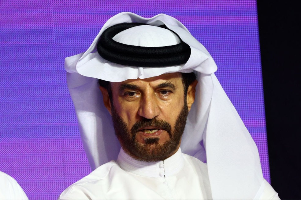 Mohammed ben Sulayem, presidente da FIA, no GP da Arábia Saudita de F1 2024 — Foto: Clive Rose/Getty Images