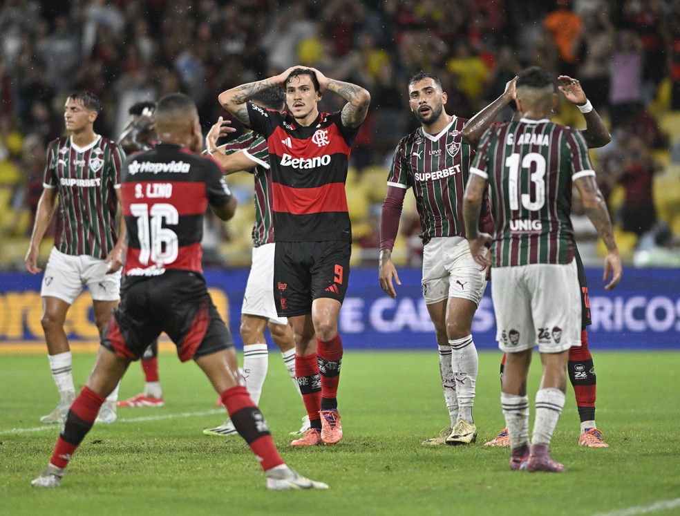 Pedro em Fluminense x Flamengo � Foto: Andr� Dur�o / ge