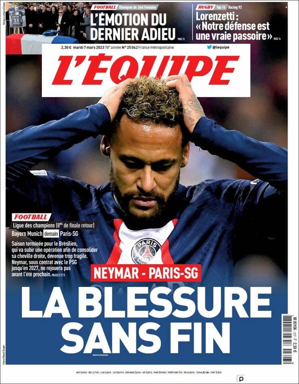 Voltarei mais forte, diz Neymar, após PSG anunciar cirurgia; Rodrygo e  Vinicius mandam apoio, futebol francês